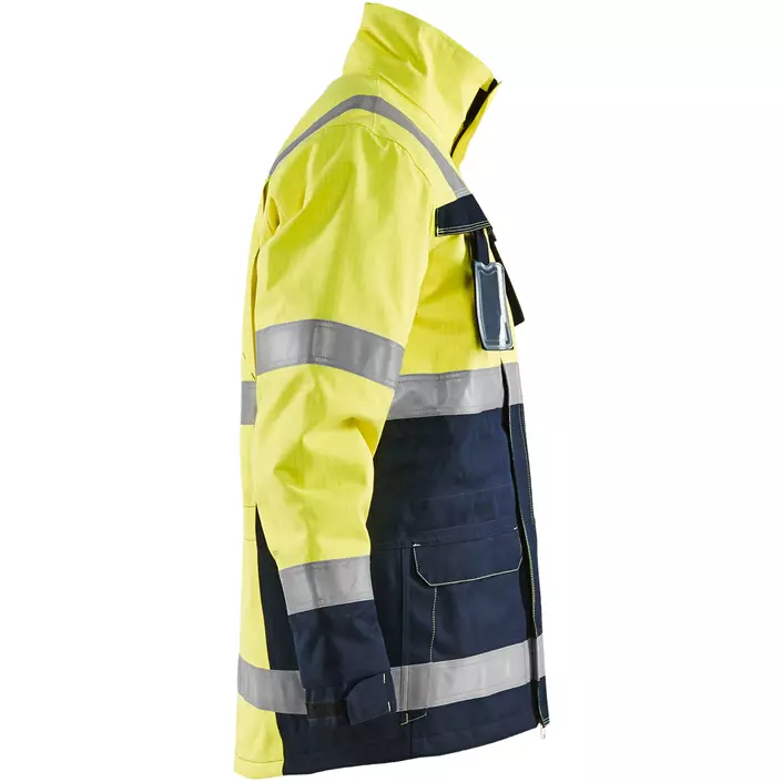 Blåkläder Multinorm winter jacket, Hi-vis yellow/Marine blue, large image number 3