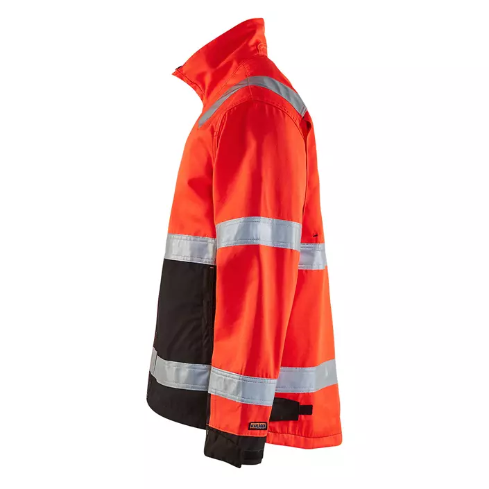 Blåkläder work jacket, Hi-vis Red/Black, large image number 4