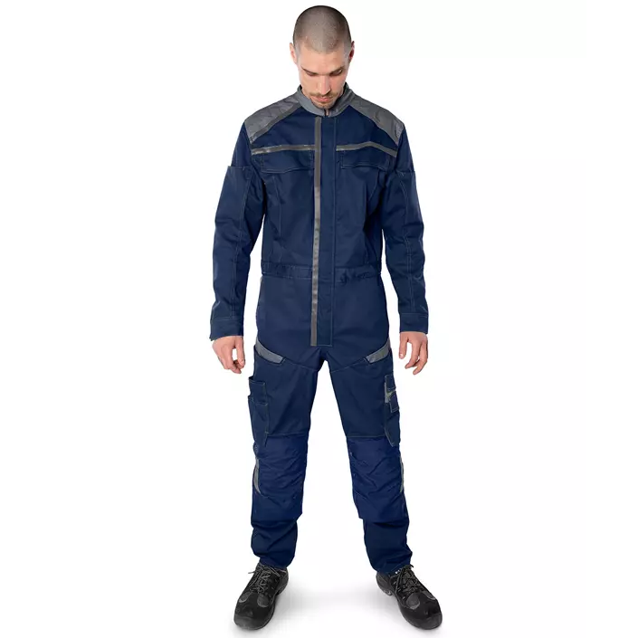 Fristads coverall 8555, Marine Blue/Grey, large image number 1