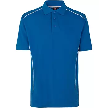 ID PRO Wear pipings polo T-skjorte, Azurblå