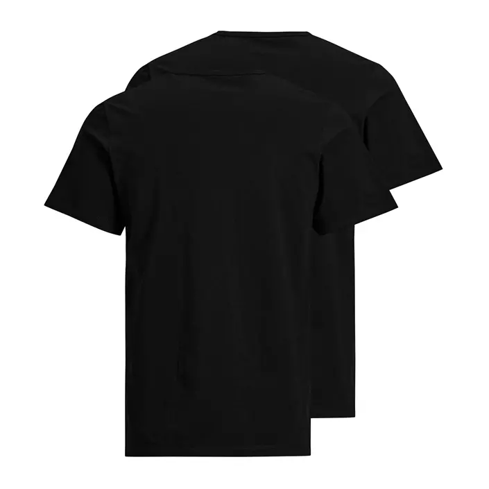 Jack & Jones JABASIC 2-pack short-sleeved underwear shirt, Black, large image number 2