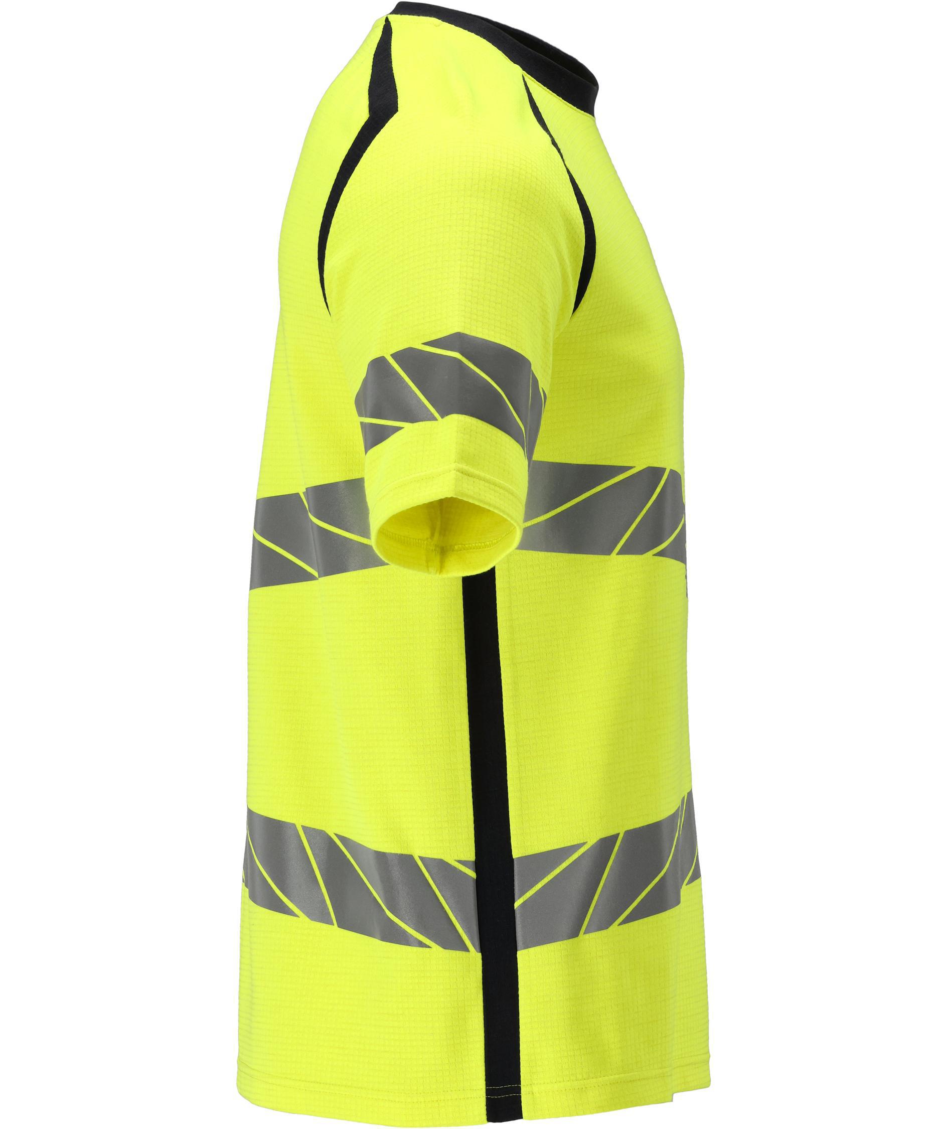 Mascot Accelerate Multisafe T-shirt, Hi-Vis Yellow/Dark Marine, large image number 2