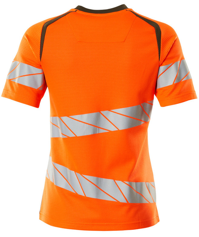 Mascot Accelerate Safe women's T-shirt, Hi-Vis Orange/Moss