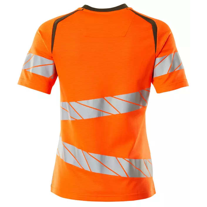 Mascot Accelerate Safe Damen T-Shirt, Hi-Vis Orange/Moosgrün, large image number 1