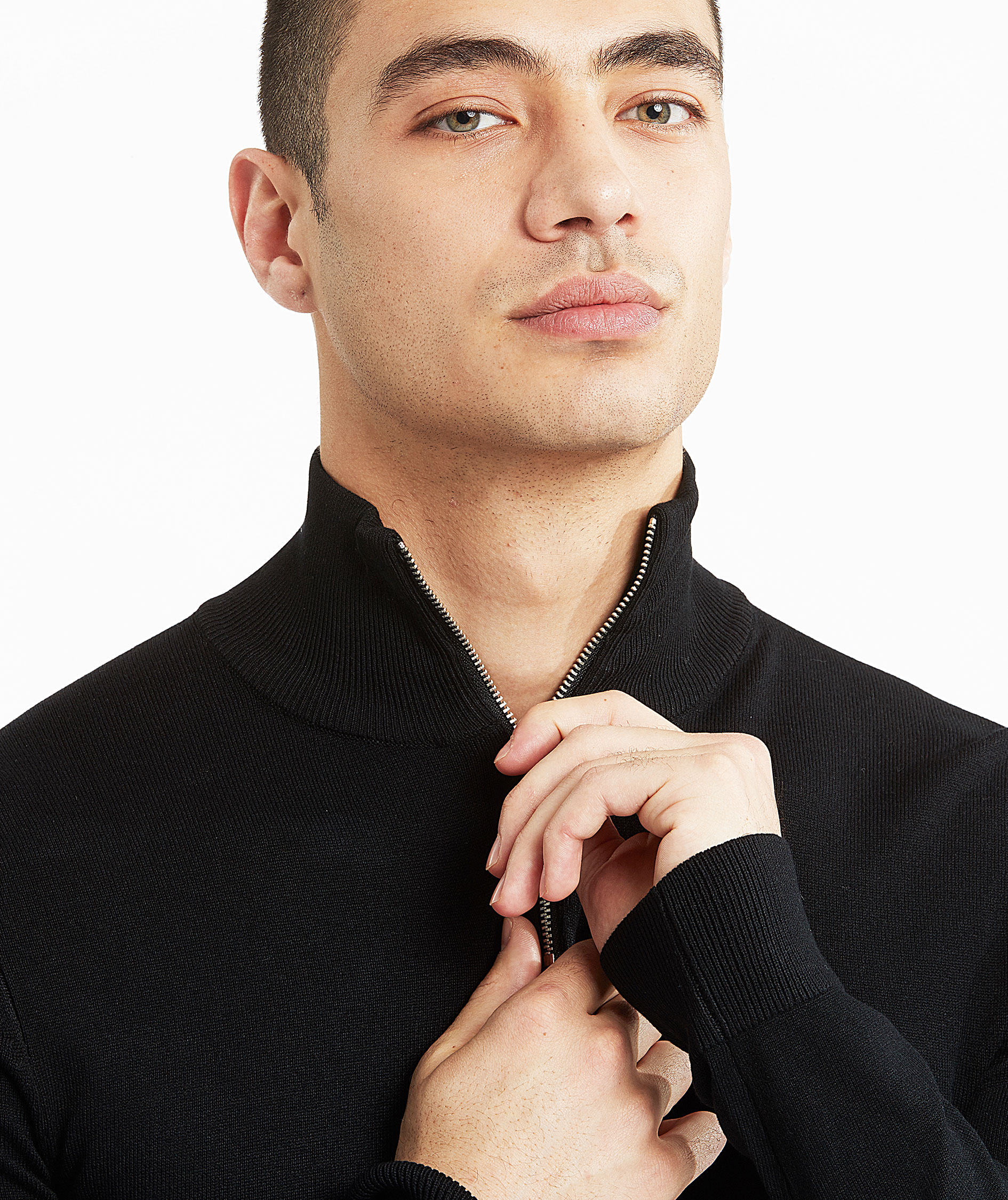 Lindbergh stickad tr&ouml;ja, Black, large image number 3