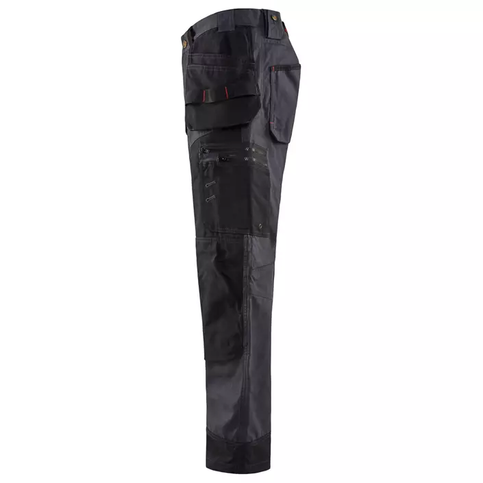 Blåkläder canvas craftsman trousers X1500, Steel Grey/Black, large image number 3