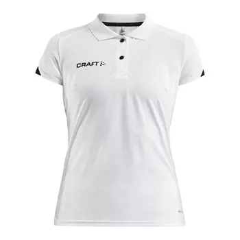 Craft Pro Control Impact dame polo T-shirt, White/black