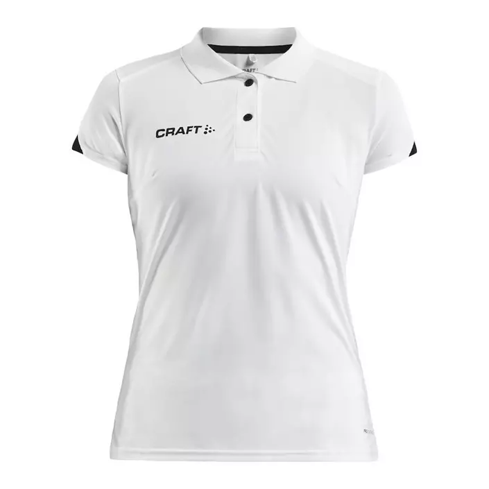 Craft Pro Control Impact dame polo T-shirt, White/black, large image number 0