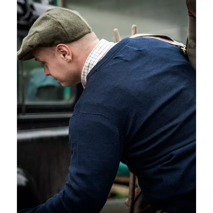 Seeland Pine stickad tröja med merinoull, Dark Sapphire, large image number 3