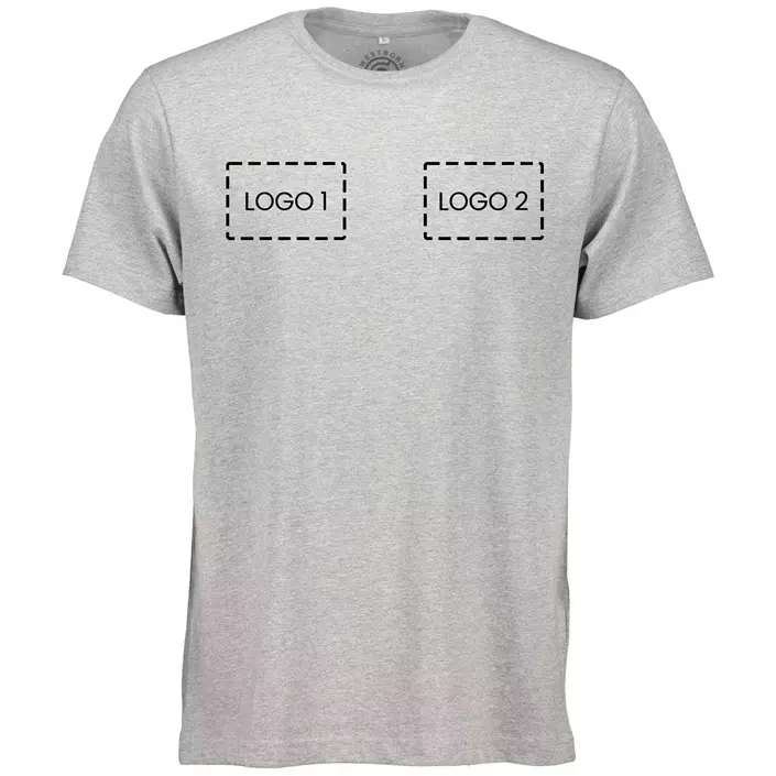 Westborn T-shirt med logotryck, 10 stk., , large image number 1