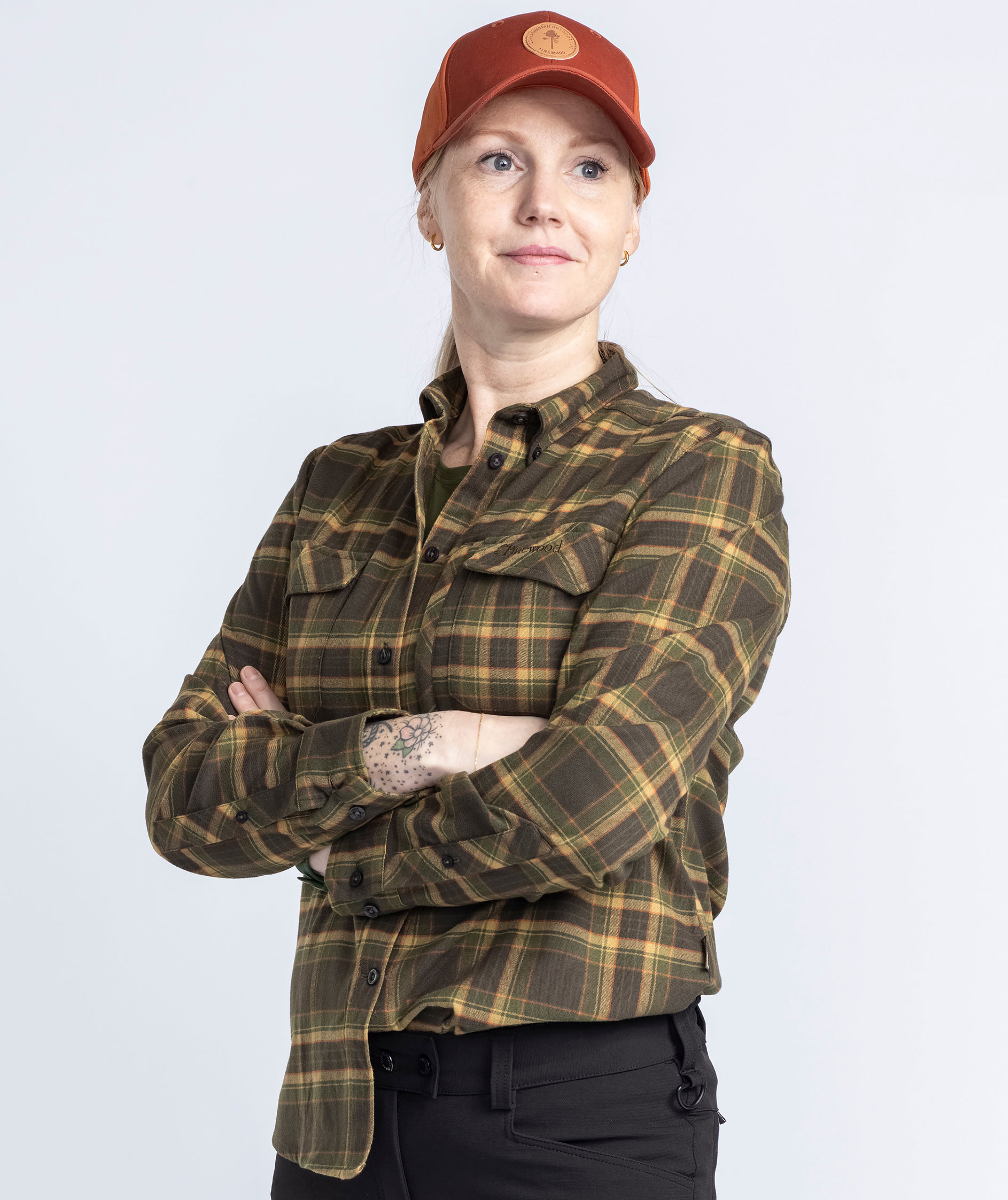 Pinewood Abisko Hiking Regular Fit dameskjorte, Moss green, large image number 1