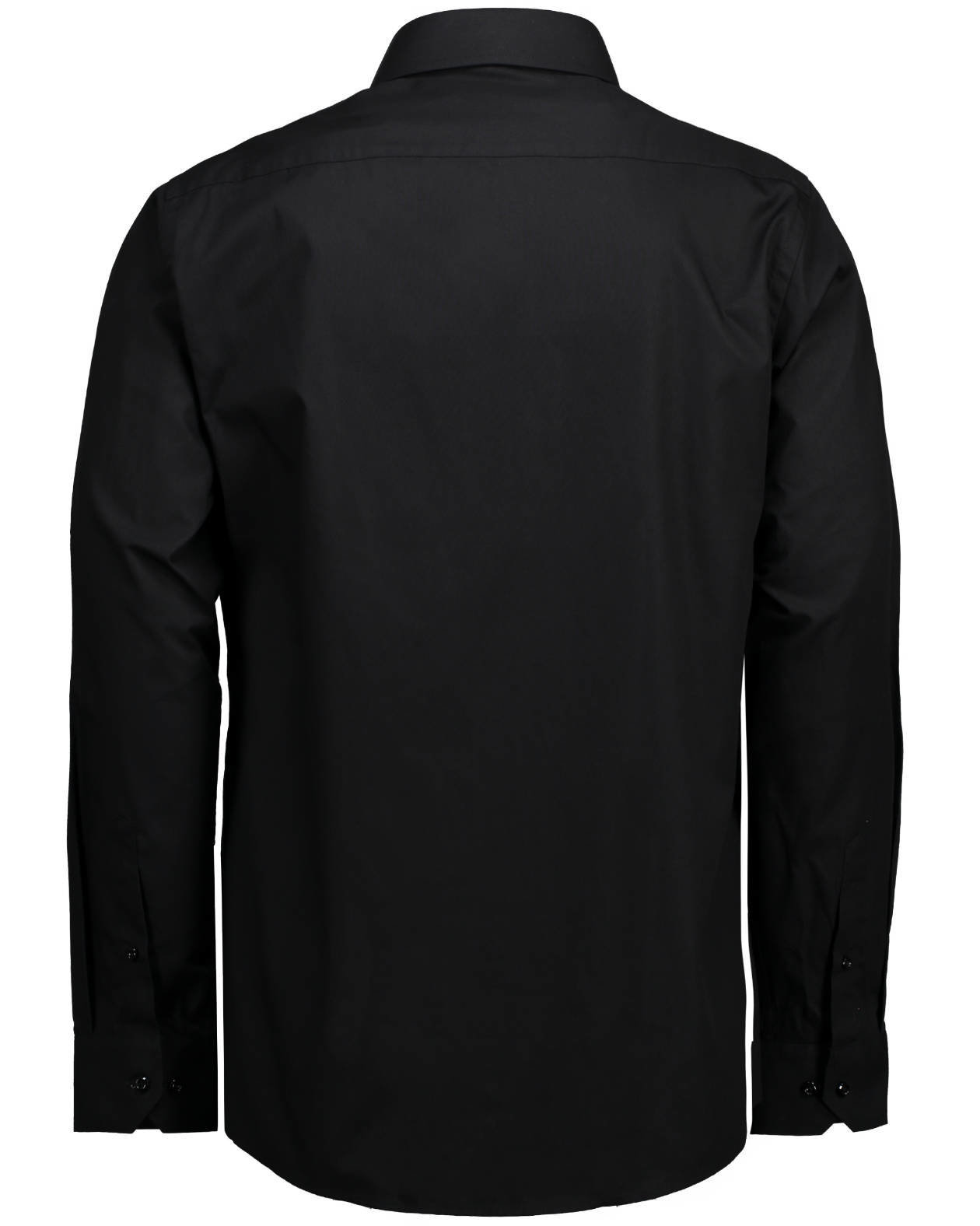 Seven Seas modern fit Poplin skjorta, Svart