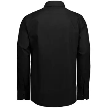 Seven Seas modern fit Poplin shirt, Black