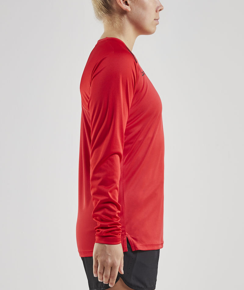 Craft Pro Control Impact long-sleeved women's T-shirt, Red/Black, large image number 4