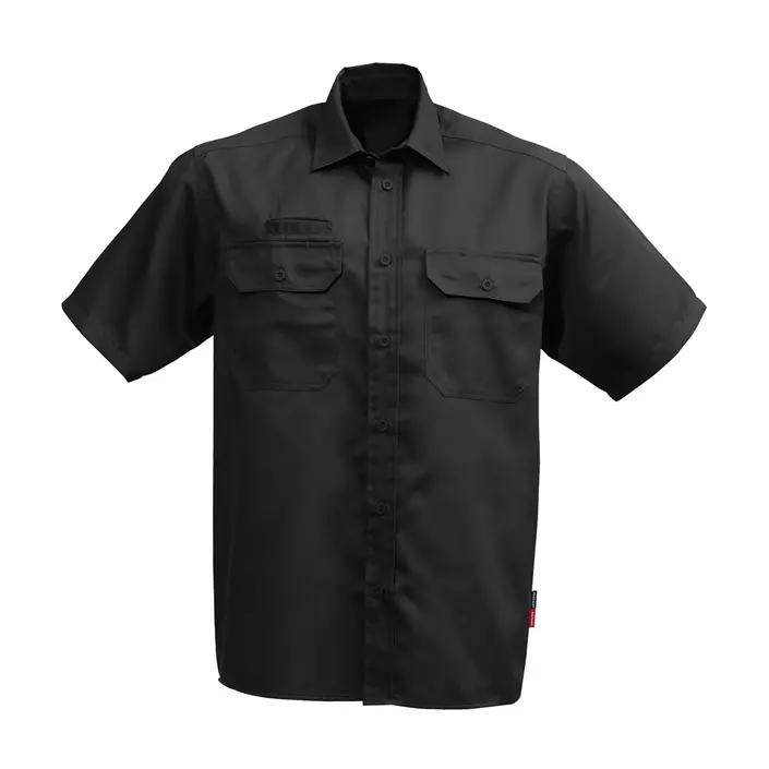 Kansas arbeidsskjorte med korte ermer, Svart, large image number 0