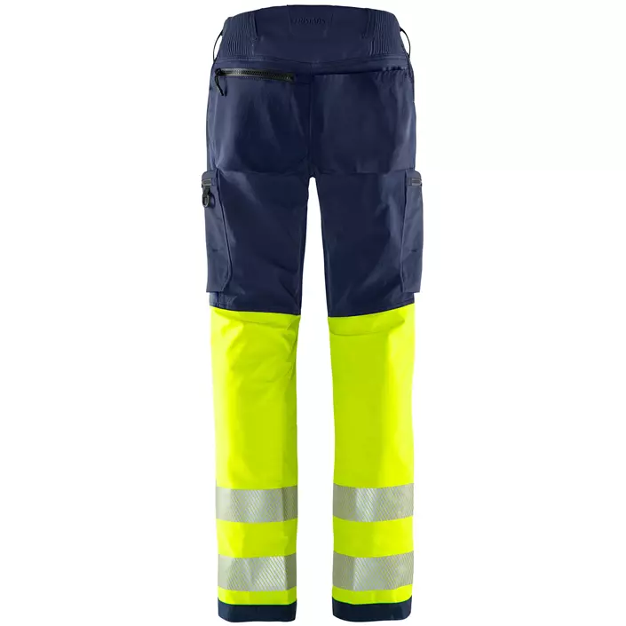 Fristads Green work trousers 2647 GSTP full stretch, Hi-Vis yellow/marine, large image number 2