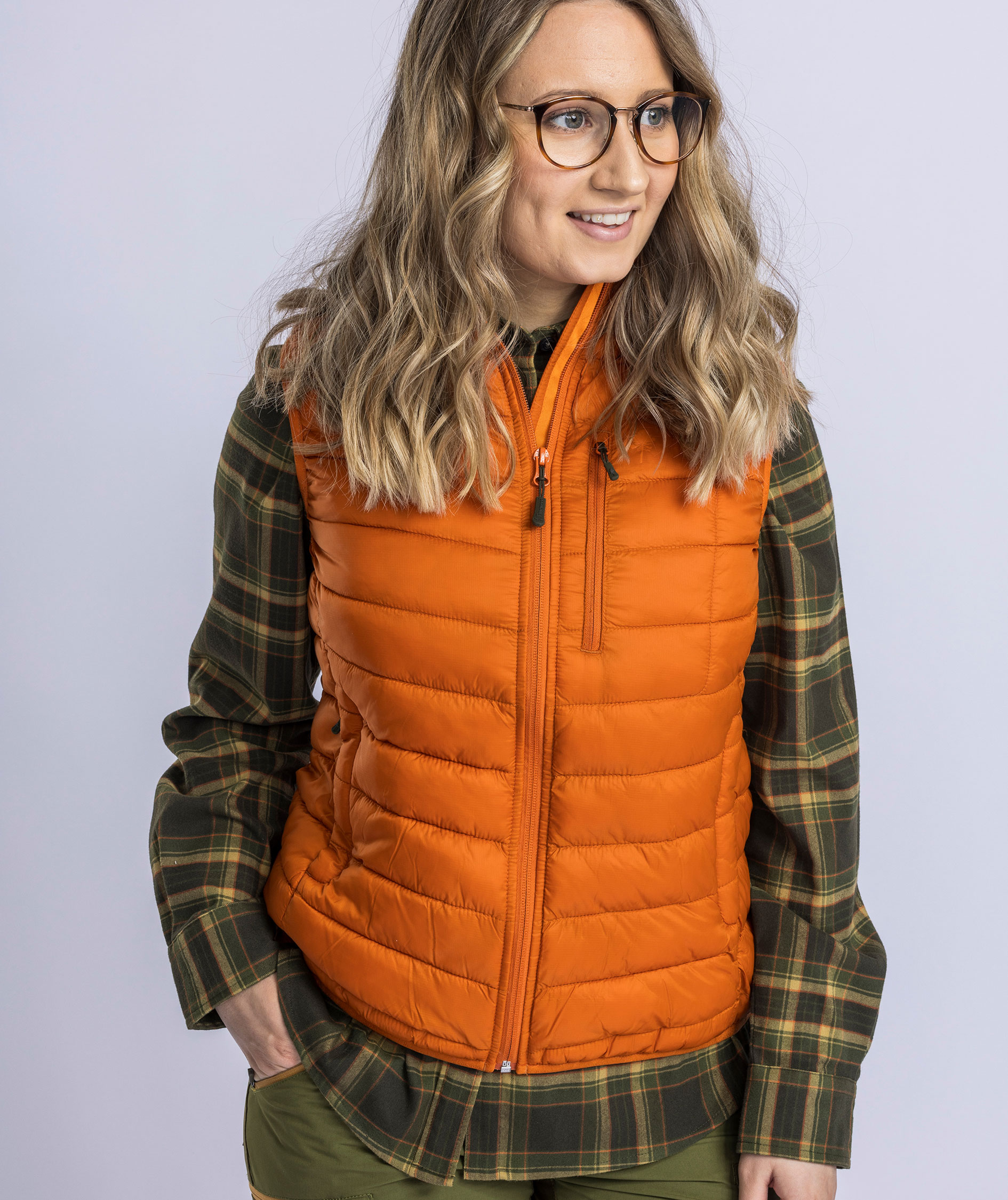 Pinewood Abisko Insulation vatteret damevest, Burned Orange
