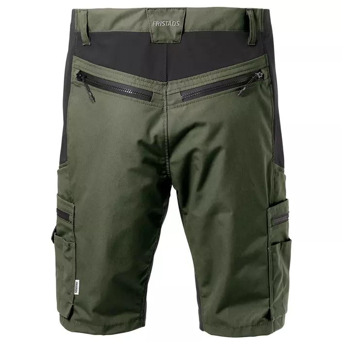 Fristads women's service shorts 2548 PLW, Army Green/Black, large image number 1