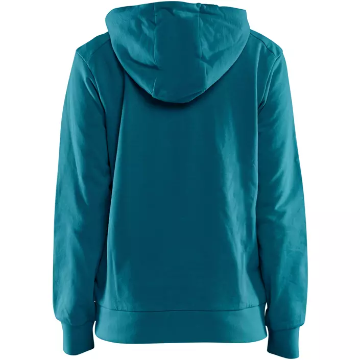 Blåkläder hoodie dam 3D, Blågrön, large image number 2