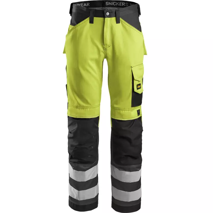 Snickers work trousers, Yellow/Grey Melange, large image number 0