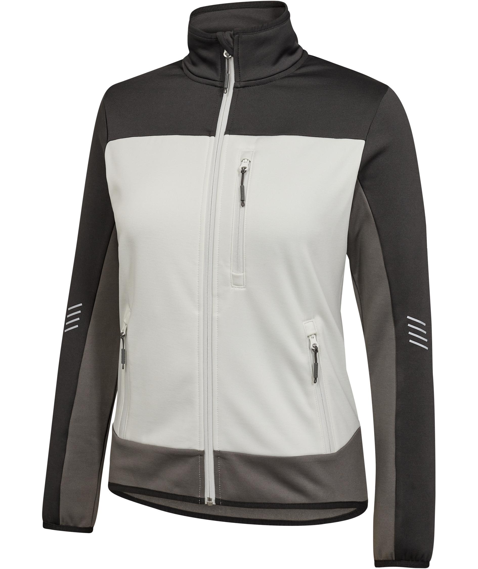 Engel Entire women's midlayer cardigan, Bone White/Anthracite Grey, large image number 5