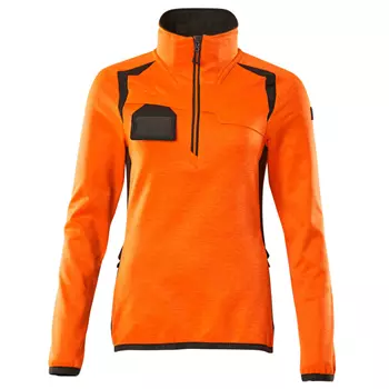 Mascot Accelerate Safe women's fleece sweater, Hi-vis Orange/Dark anthracite