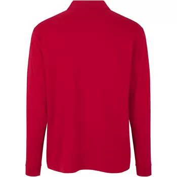 ID PRO Wear langermet Polo T-skjorte, Rød