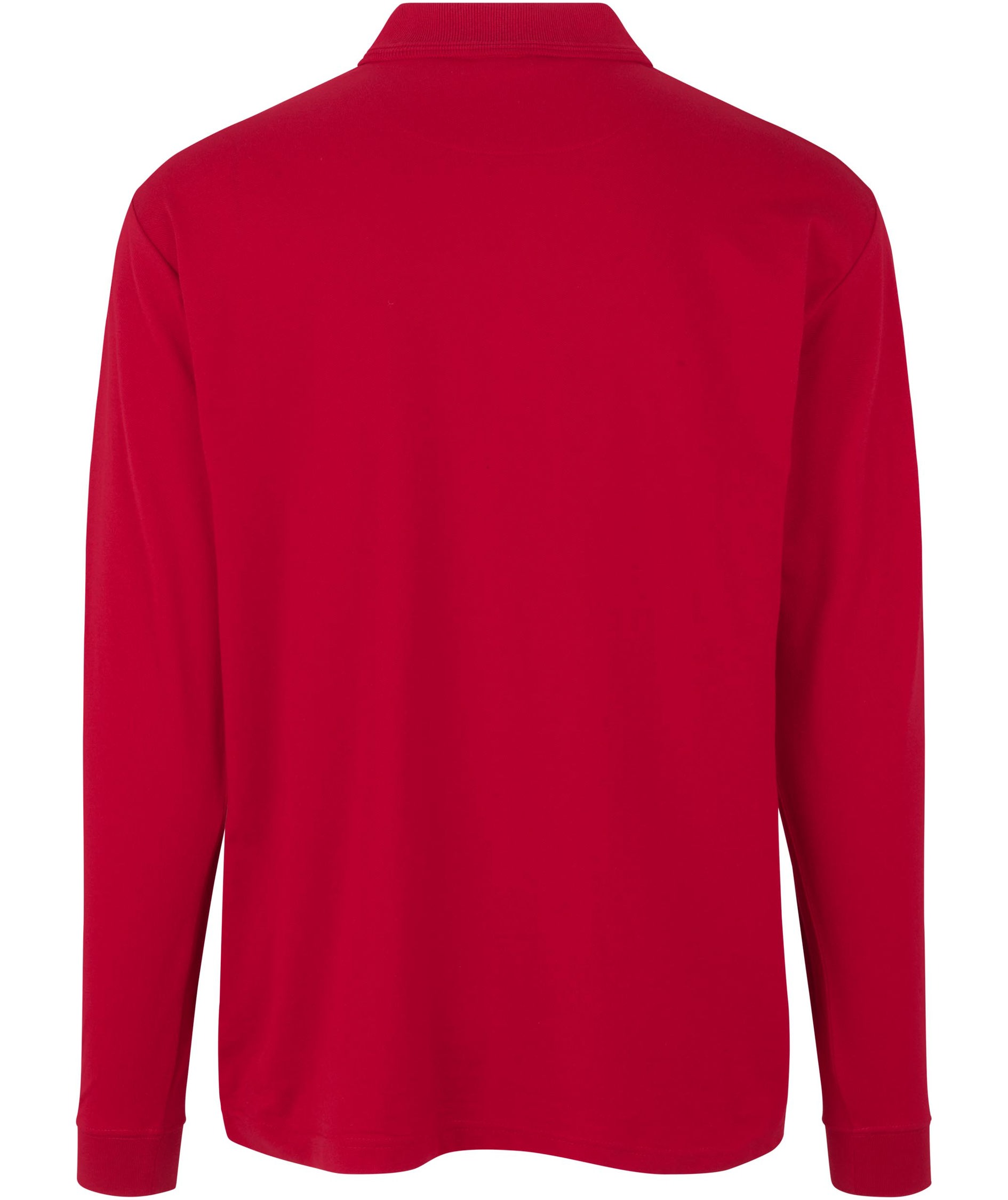 ID PRO Wear lang&aelig;rmet Polo T-shirt, R&oslash;d, large image number 2