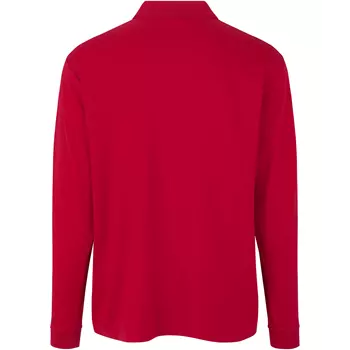 ID PRO Wear langærmet Polo T-shirt, Rød