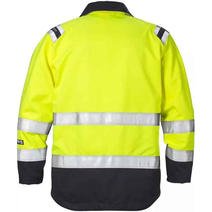 Fristads Flamestat jacket 4175, Hi-vis Yellow/Marine, large image number 1