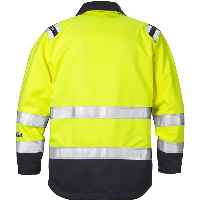 Fristads Flamestat jacket 4175, Hi-vis Yellow/Marine, large image number 1
