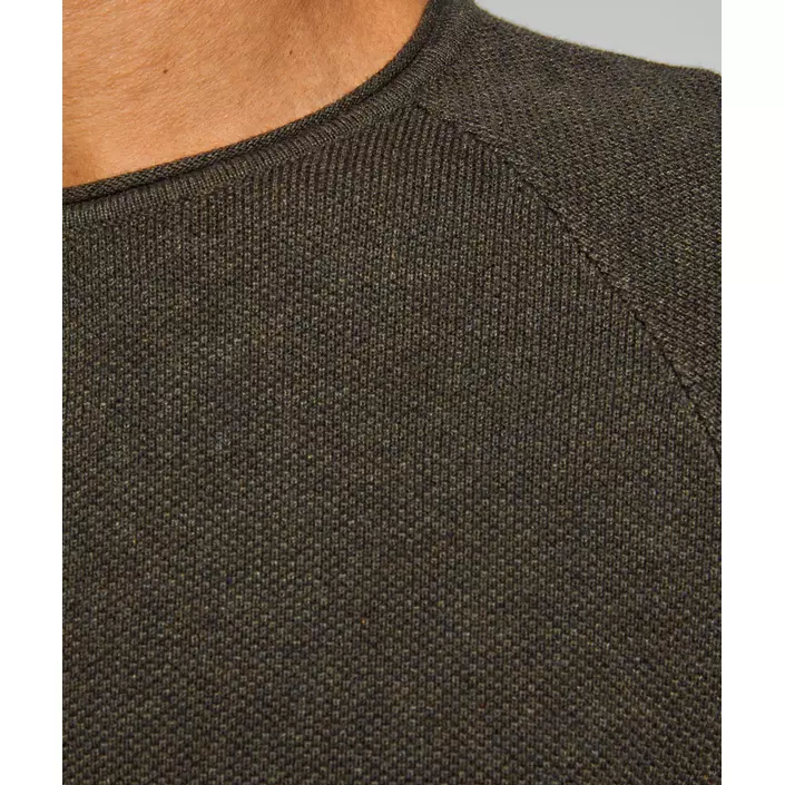 Jack & Jones JJEHILL knitted pullover, Olive Night Melange, large image number 3