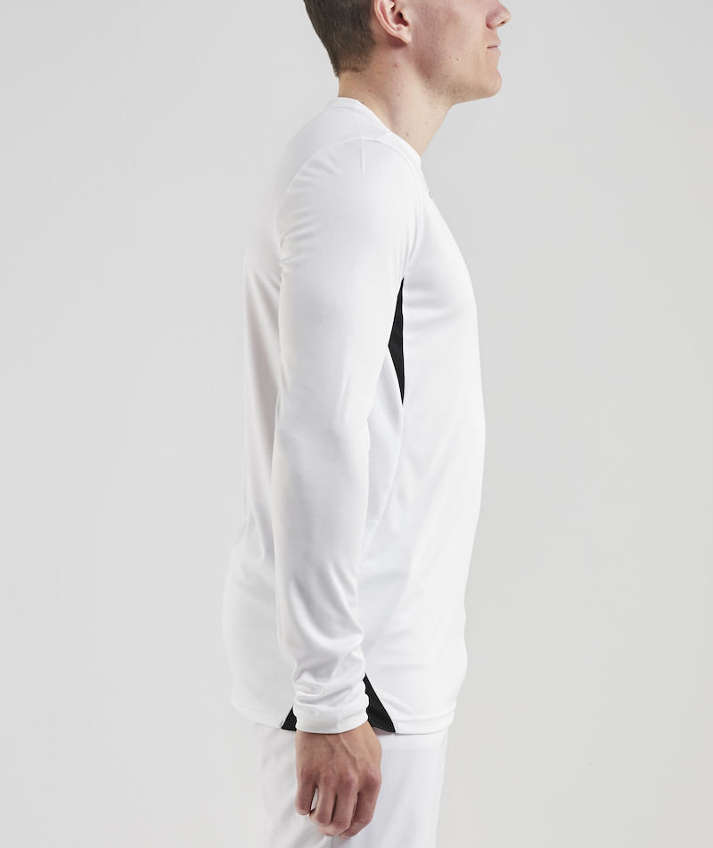 Craft Pro Control Impact l&aring;ng&auml;rmad T-shirt, Vit/Svart, large image number 4