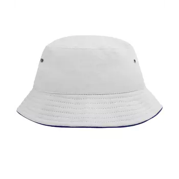 Myrtle Beach bucket hat for kids, White/Marine