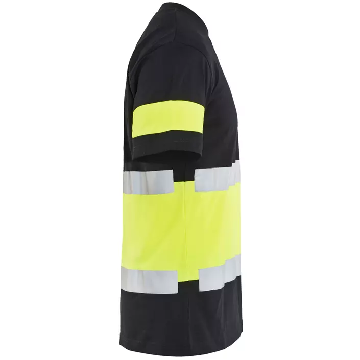 Blåkläder T-shirt, Sort/Hi-Vis Gul, large image number 1