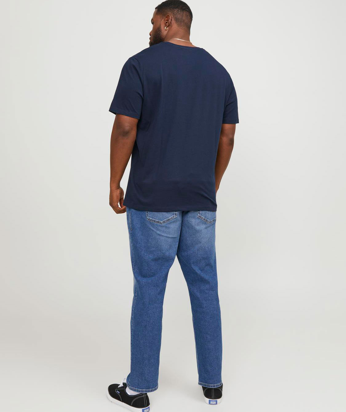 Jack & Jones Plus JJECORP LOGO T-skjorte, Navy Blazer, Navy Blazer, large image number 2