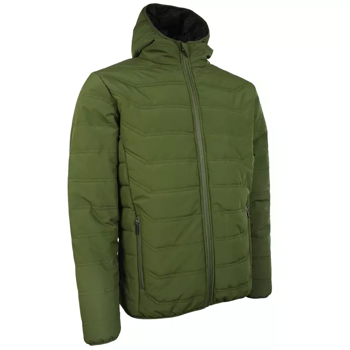 Lyngsøe vändbar vinterjacka, Grön/Svart, large image number 0