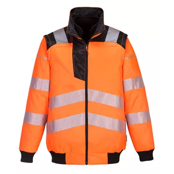Portwest PW3 3-in-1 pilot jacket, Hi-Vis Orange/Black