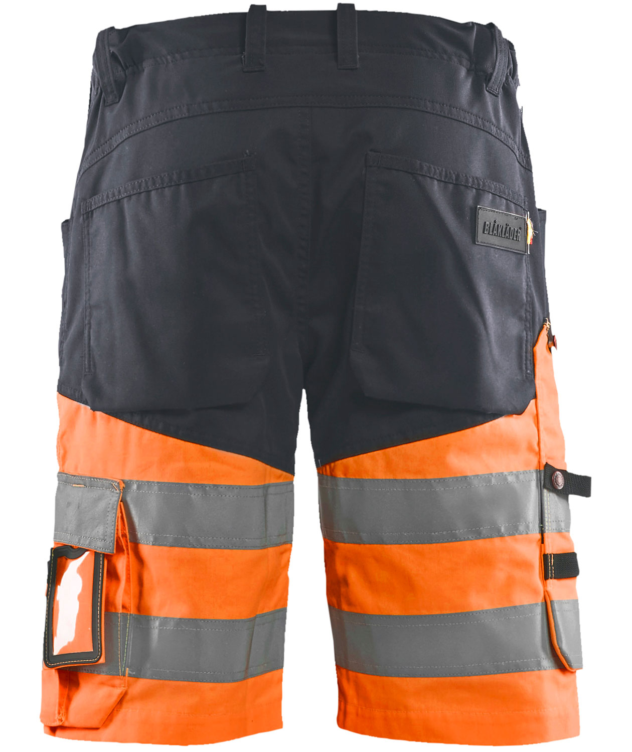 Bl&aring;kl&auml;der work shorts, Medium grey/Hi-Vis Orange
