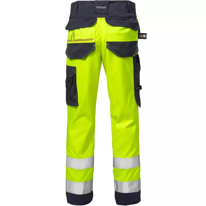 Fristads Flamestat work trousers 2161, Hi-vis Yellow/Marine, large image number 1