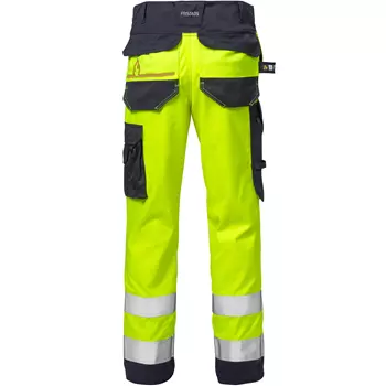 Fristads Flamestat work trousers 2161, Hi-vis Yellow/Marine