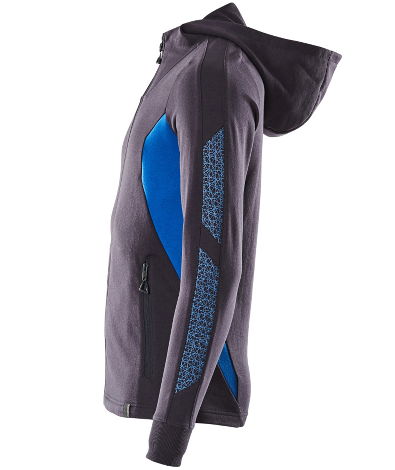 Mascot Accelerate hoodie with full zipper, Dark Marine/Azure, large image number 3