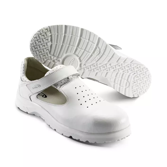 Sika Fusion safety sandals S1, White, large image number 0