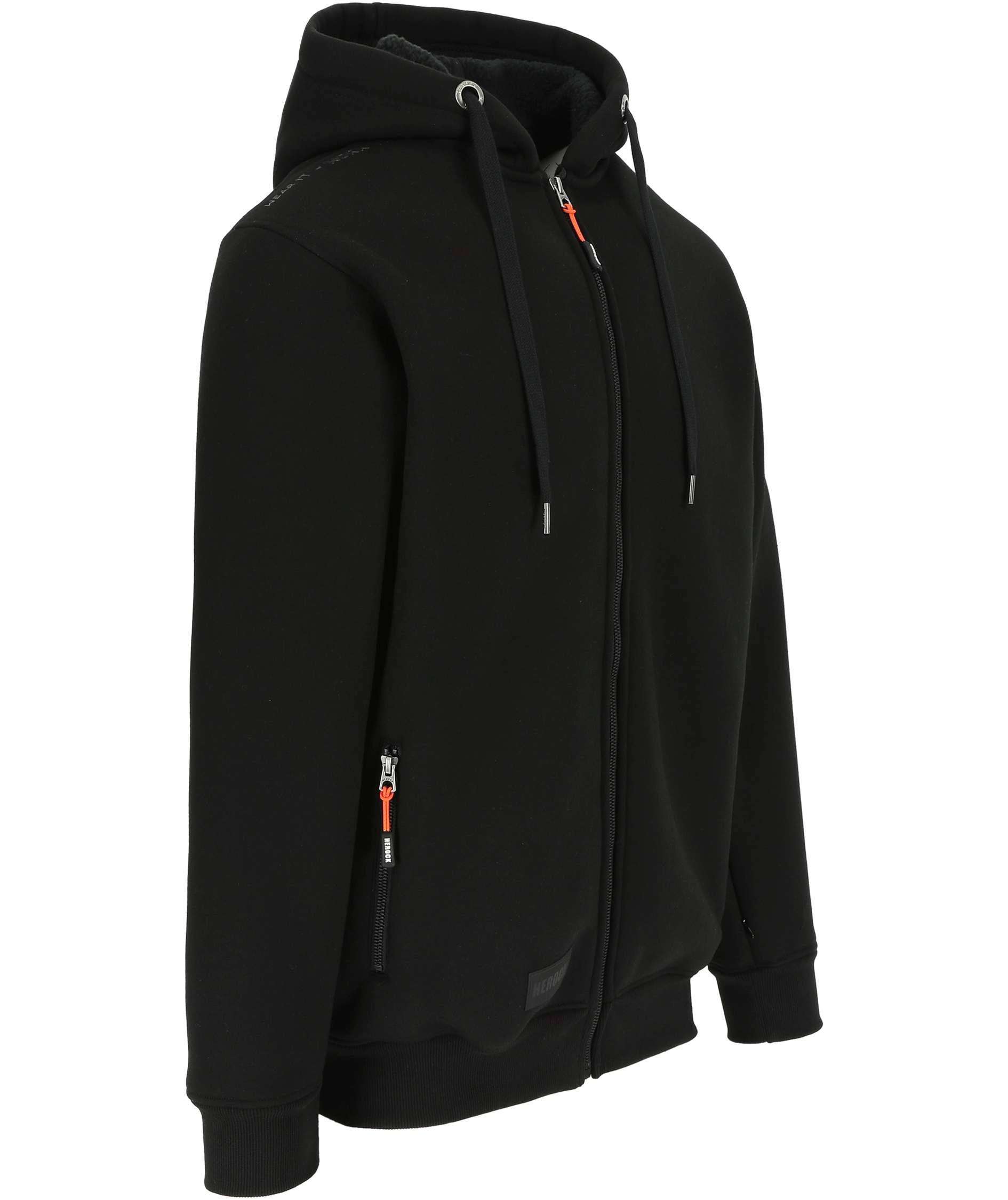 HEROCK Otis hoodie with zipper, Black, large image number 2