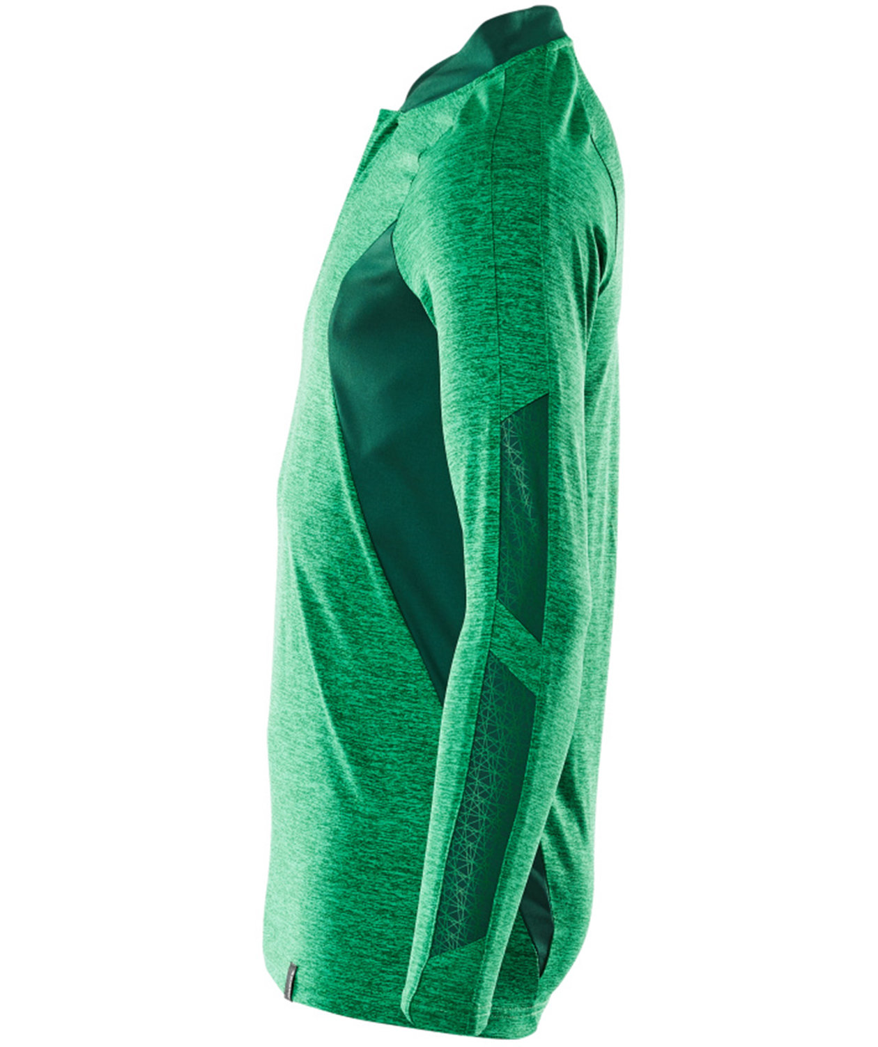 Mascot Accelerate Coolmax lang&aelig;rmet polo T-shirt, Gr&aelig;sgr&oslash;n/gr&oslash;n, large image number 3