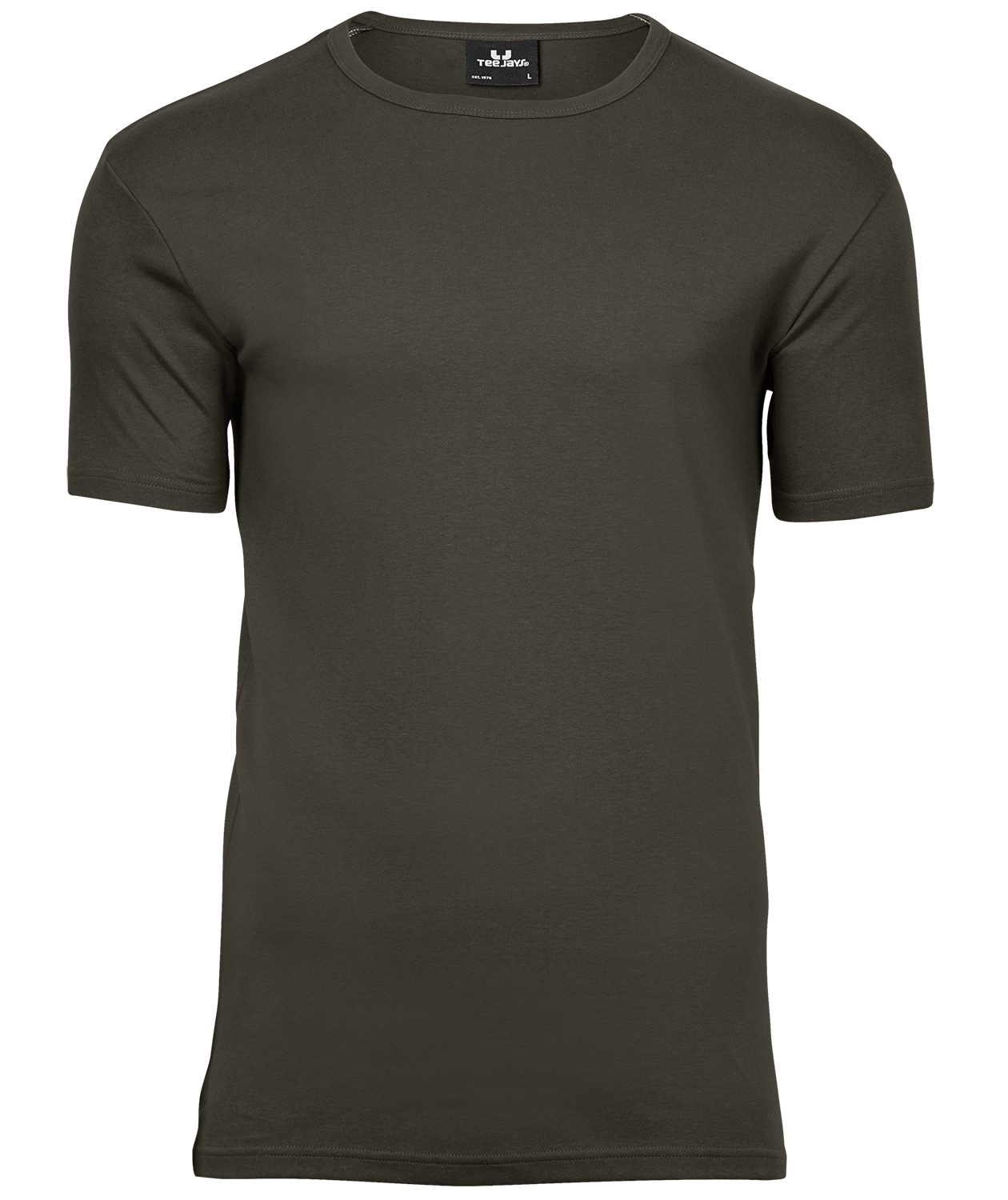 Tee Jays Interlock T-shirt, Dark Olive, Dark Olive, swatch