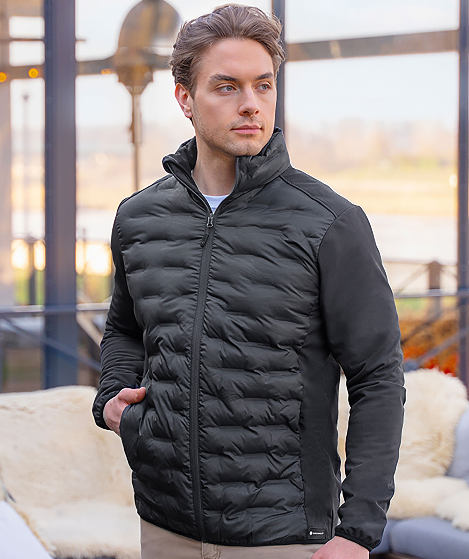 Karlowsky hybrid jacket, Black, large image number 5