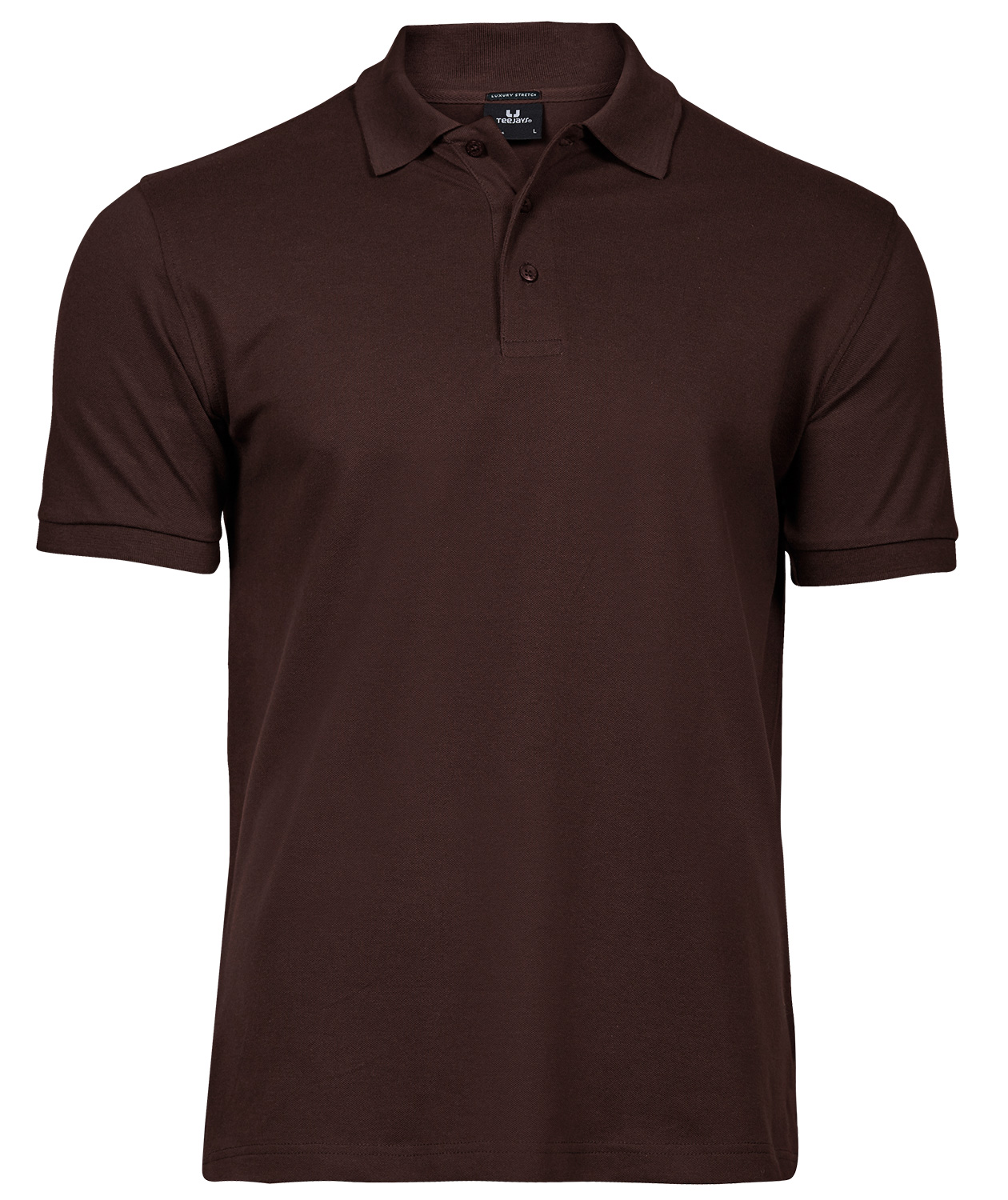 Tee Jays Luxury Stretch polo T-shirt, Chocolate