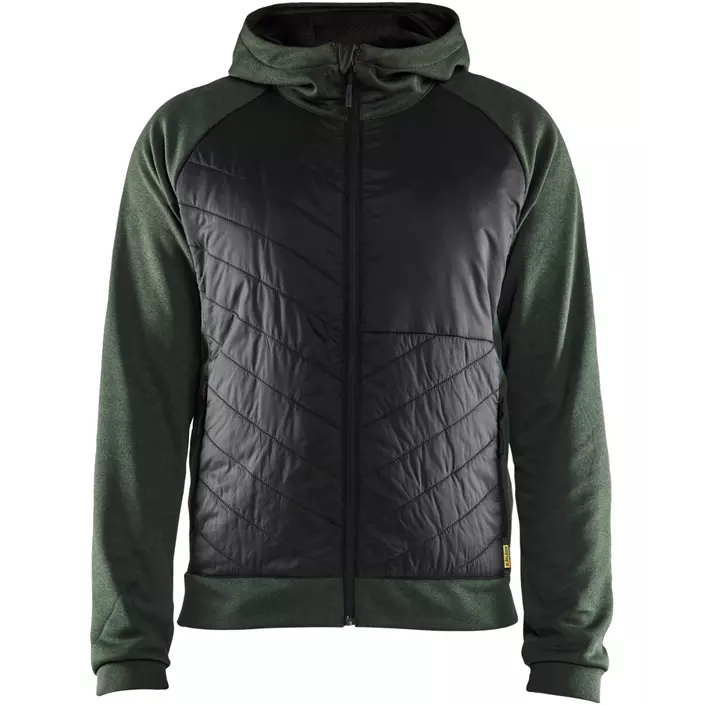 Blåkläder hybrid hoodie with zipper, Autumn green/Black, large image number 0