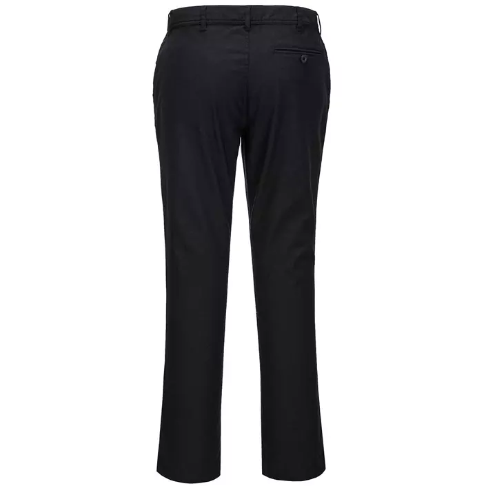 Portwest stretch slim service trousers, Black, large image number 1